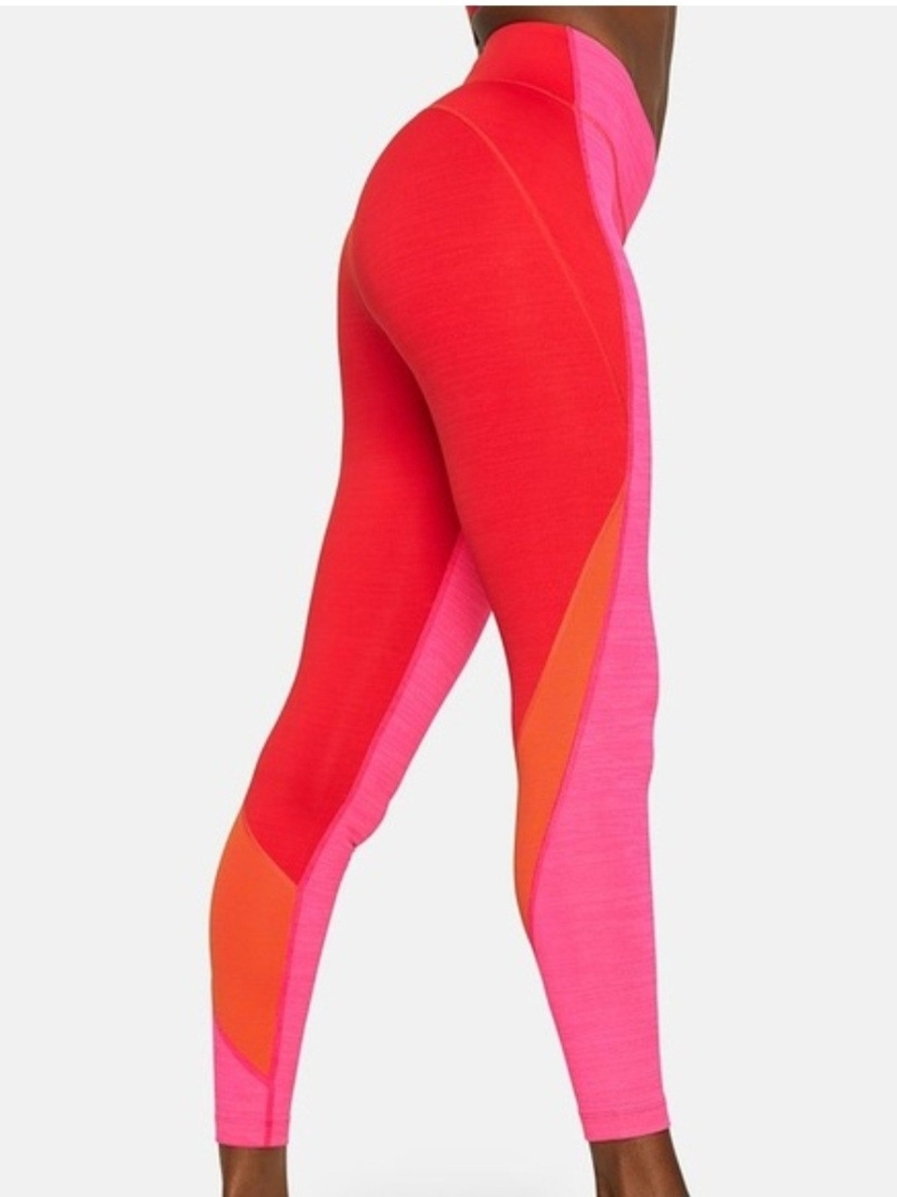 Outdoor 💎Voices High-Rise Colorblock Leggings - Pink & Red